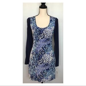 ALCEE Color Block Dress 💯 Silk